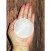 1 Pcs White Selenite Crystal Charging Plate Crystal Natural Healing Salt Cleanse Altar view 3
