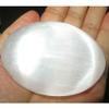 1 Pcs XL Natural Selenite Palm Stone Rock Crystal Healing Reiki Polished Worry Stone view 2