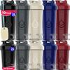 diliqua 10 PACK- Shaker Bottles with Wire Whisks for Protein Mixes | Leakproof Blender Shaker Bottle Pack | BPA-Free & Dishwasher Safe | 5 Large 28 oz & 5 Small 20 oz Shaker Bottle | Cups for Shakes view 1