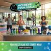diliqua 10 PACK- Shaker Bottles with Wire Whisks for Protein Mixes | Leakproof Blender Shaker Bottle Pack | BPA-Free & Dishwasher Safe | 5 Large 28 oz & 5 Small 20 oz Shaker Bottle | Cups for Shakes view 2