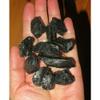 1/4 lb Home Protection Black Tourmaline Rough Stones+Selenite Wand/ Stick 4" view 4