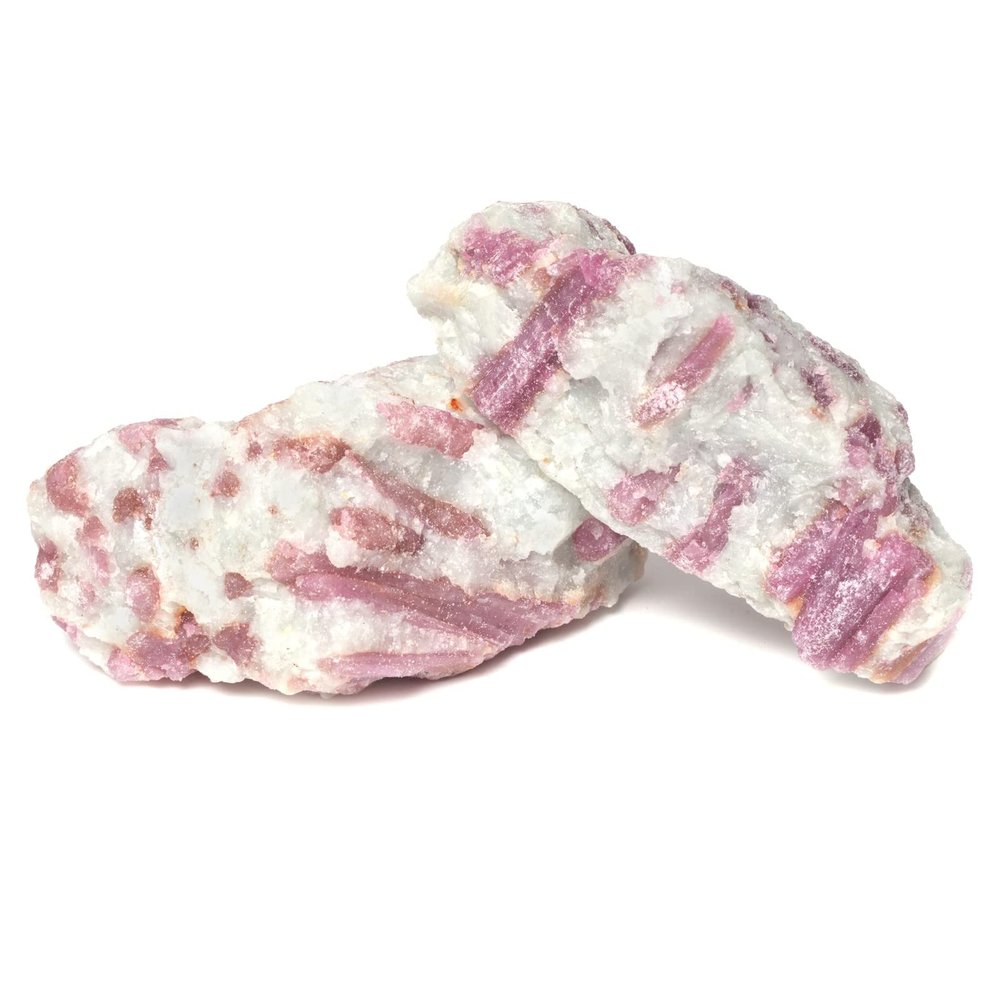 1LB Large Raw Pink Tourmaline Natural Crystal Healing Stones Rock Collection