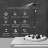ispuoocti Smart Alarm Walking Cane for Men & Women, Telescopic and Adjustable Walking Sticks for Seniors, USB Direct Charge, with LED Light, One Cane for Three Purposes, Light and Stable (Black) view 2