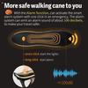 ispuoocti Smart Alarm Walking Cane for Men & Women, Telescopic and Adjustable Walking Sticks for Seniors, USB Direct Charge, with LED Light, One Cane for Three Purposes, Light and Stable (Black) view 4