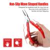 SPEEDWOX 6 Inches Nose Pad Pliers Stainless Steel Eyeglasses Repairing Plier, Optical Glasses Frames Repair Assembling & Adjusting Hand Tools with Screwdriver and Glasses Cloth view 3