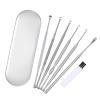Ear Cleaning Tools 6-in-1 Removal Scoops Portable Ear Set for Daily and Travel view 1