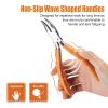 SPEEDWOX 6 Inches Bent Nose Plier Stainless Steel Eyeglasses Repairing Plier, Optical Glasses Frames Repair Assembling & Adjusting Hand Tools with Screwdriver and Glasses Cloth view 3