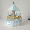 Alipis Wedding Ornaments Carousel Paper Candy Box Paper Box for Wedding Birthday Anniversary (Blue) view 3