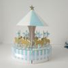 Alipis Wedding Ornaments Carousel Paper Candy Box Paper Box for Wedding Birthday Anniversary (Blue) view 4