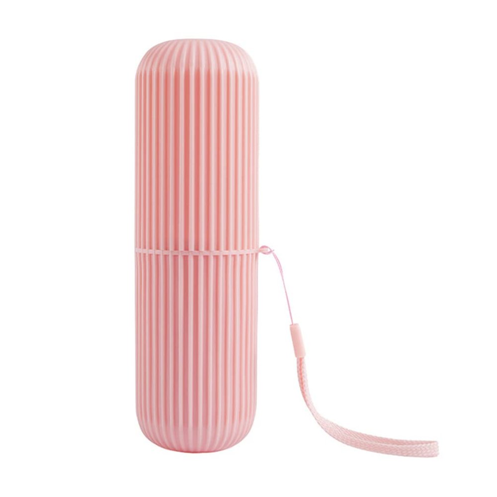 Zerodeko 1pc Portable Toothbrush Storage Box Creative Travel Toothbrush Container for Couples Compact Tooth-Brushing Cup for Home and Trip Use and Stylish Design