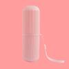 Zerodeko 1pc Portable Toothbrush Storage Box Creative Travel Toothbrush Container for Couples Compact Tooth-Brushing Cup for Home and Trip Use and Stylish Design view 4