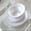 " OCCASIONS " 120 Plates Pack,(60 Guests) Heavyweight Premium Wedding Party Disposable Plastic Plates Set -60 x 10.25'' Dinner + 60 x 7.5'' Salad/Dessert (Rochelle White and Silver)) view 4