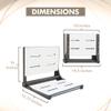 Folding Shower Seat - Wall Mount Bench for Inside Shower / ADA Bathroom Assist / 304 Stainless Steel / Phenolic Resin / Oil Rubbed Bronze / 18" x 16" view 2