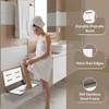 Folding Shower Seat - Wall Mount Bench for Inside Shower / ADA Bathroom Assist / 304 Stainless Steel / Phenolic Resin / Oil Rubbed Bronze / 18" x 16" view 4