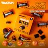 WAKEUP! Caffeinated Rice Crisp Energy Bites, Dark Chocolate, 8 Pack | 175mg Caffeine Per Bar = 1.5 Espressos | Vegan, Gluten-Free, Kosher | Coffee Alternative for Focus, Study, Gym & Work view 3