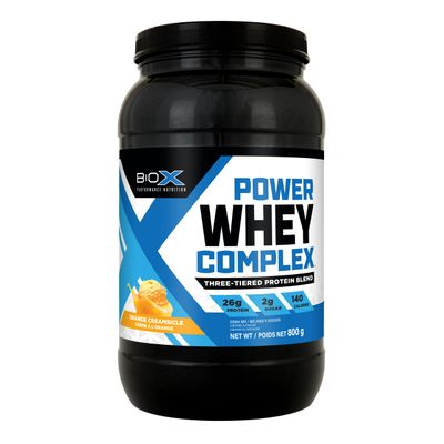 BioX Power Whey Complex | High Protein 100% Pure Whey Protein Powder | 26g Protein with Whey Concentrate, Whey Isolate, Hydrolyzed Whey | 23 Servings, 1.8LB (Orange Creamsicle)