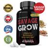 (2 Pack) Savage Grow 742MG Advanced Men's Health Formula 120 Capsules view 2