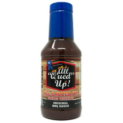 All Q'ued Up! Award Winning Original BBQ Sauce with Honey and Heat