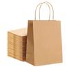 Elegant Supply Kraft Paper Bags with Twisted Handles-10x5x13 inches, Bulk Multiuse Solid Print Bags, Perfect for Any Occasion, 25 Pack, Brown view 1