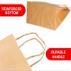 Elegant Supply Kraft Paper Bags with Twisted Handles-10x5x13 inches, Bulk Multiuse Solid Print Bags, Perfect for Any Occasion, 25 Pack, Brown view 2
