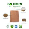 Elegant Supply Kraft Paper Bags with Twisted Handles-10x5x13 inches, Bulk Multiuse Solid Print Bags, Perfect for Any Occasion, 25 Pack, Brown view 4