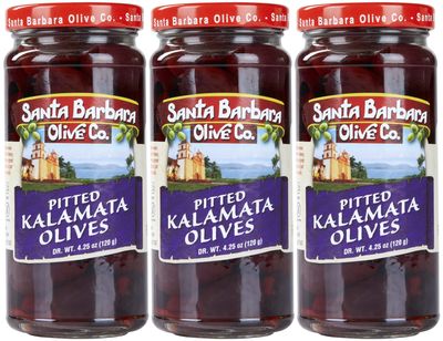 Santa Barbara Pitted Kalamata 4.25oz, 3 pack