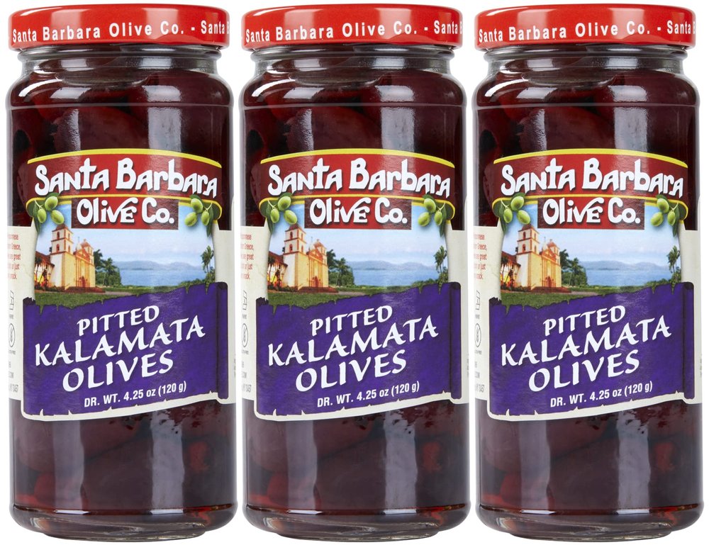 Santa Barbara Pitted Kalamata 4.25oz, 3 pack
