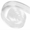 5/8" Inch Wide White Satin Edged Organdy Ribbon, Satin Chiffon Ribbon for Gift Wrapping 50 Yards | #AA86RK view 1