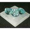 Calming Meditation Kit Selenite Plate 3" plus 3 Medium Blue Aqua Obsidian view 1