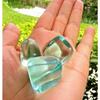 Calming Meditation Kit Selenite Plate 3" plus 3 Medium Blue Aqua Obsidian view 2