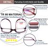 EYEURL Reading Glasses for Womens Blue Light Blocking - 2 Pairs Ladies Computer Readers +3.25 Lightweight Flexible Eyeglass Anti Eyestrain UV view 4
