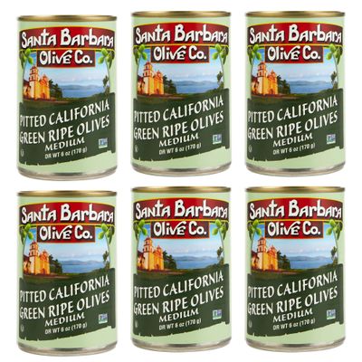 Santa Barbara 6pk Large Pitted Green 5.75oz tins