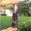 1 Pcs Amethyst Wand Natural Quartz Stone Reiki Crystal Healing 2.5" Faceted view 1