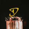 Wedding Cake Topper Letter D Cake Topper Wedding Anniversary Birthday Party Cake Decoration Supplies Cake Toppers Acrylic view 1