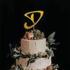 Wedding Cake Topper Letter D Cake Topper Wedding Anniversary Birthday Party Cake Decoration Supplies Cake Toppers Acrylic view 2