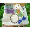 10 Pieces Healing Crystals kit Amethyst/Selenite/Geode/Orgone/Hematite Brace/Tourmaline view 2