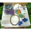 10 Pieces Healing Crystals kit Amethyst/Selenite/Geode/Orgone/Hematite Brace/Tourmaline view 4
