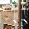 TopTie Custom Burlap Tote Bag, Add Logo on Jute Tote Bag for Wedding, Personalized Grocery Shopping Bag view 2
