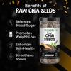 Chia Seeds, Natural Superfood, Plant-Based Ingredient for Smoothies, Baking, and Cooking view 3