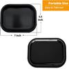 LOSTABA Rolling Tray with Magnetic Lid, Metal Tray with Cover, Comes with Sticker (7'x5') view 2