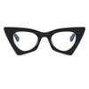 bullabulling Fashion Cat Eye Blue Light Blocking Reading Glasses For Women Men Oversized Anti Anti Glare UV Eyewear (black, 1.50) view 2