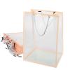 10Pcs Clear Flower Bouquet Bags with Handles Transparent Floral Gift Presents Packaging Boxes Florist Flower Tote Bags for Mother's Day Wedding Birthday Anniversary Housewarming Valentine Day view 2