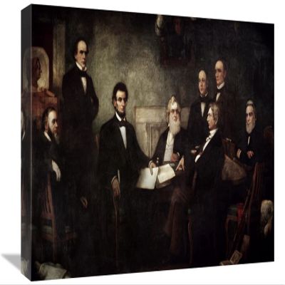 22 in. The First Reading of The Emancipation Proclamation Art Print - Francis Bicknell Carpenter