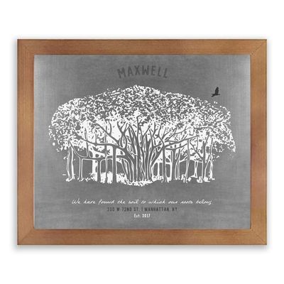 Lucky Tusk Where My Roots Belong Personalized Housewarming Gift Banyan Tree Entryway Wall Decor Gift For Her 1808,