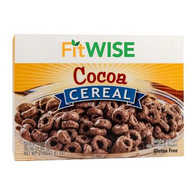 FITWISE - High Protein Cereal, 15g Protein, Low Sugar, Ideal Protein Compatible, 5 Servings Per Box (Cocoa)