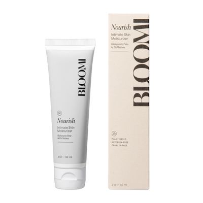 Bloomi Nourish Intimate Skin Moisturizer, Vulva & Penile Cream for Men and Feminine Care, Clean Plant-Based Vulva Moisture Cream for Dryness or Itch Relief, 2 oz