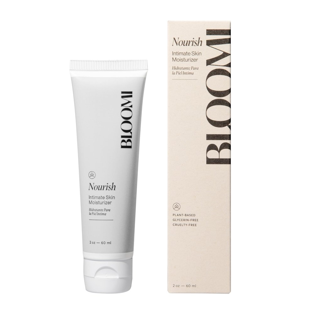Bloomi Nourish Intimate Skin Moisturizer, Vulva & Penile Cream for Men and Feminine Care, Clean Plant-Based Vulva Moisture Cream for Dryness or Itch Relief, 2 oz