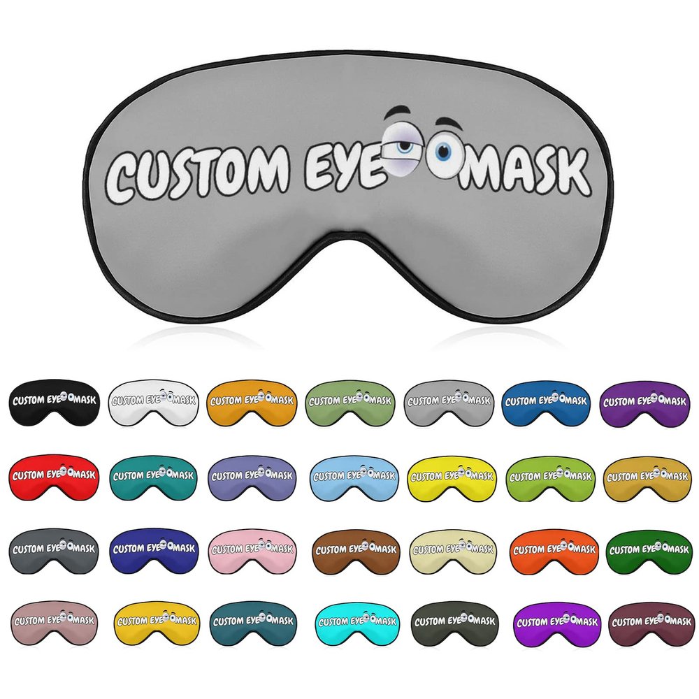 Customizable Sleep Mask,Customized Comfortable & Breathable Eye Mask for Dry Eye Patient,Add Personalized Photos,Text,Logo,for Shift Work Airplane Travel