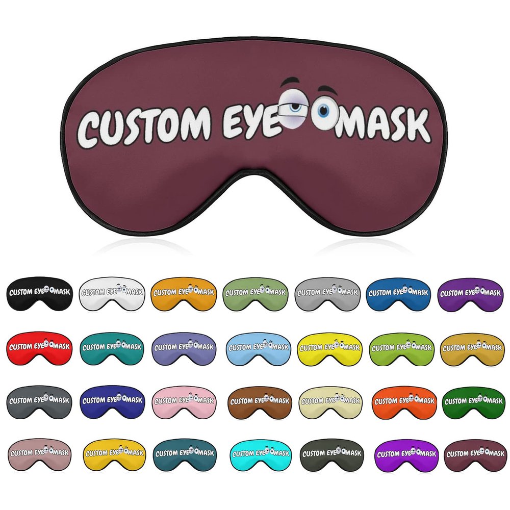 Customized Eye Mask for Sleeping,Breathable Light Blocking Sleep Mask with Photos,Text,Logo,for Daily Home Lunch Break,Expansion Activity,Outdoor,Long-Distance Car Travel,Camping