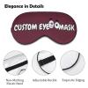 Customized Eye Mask for Sleeping,Breathable Light Blocking Sleep Mask with Photos,Text,Logo,for Daily Home Lunch Break,Expansion Activity,Outdoor,Long-Distance Car Travel,Camping view 4